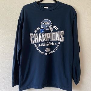 Vintage 2005 Seattle Seahawks NFC Champions Tee